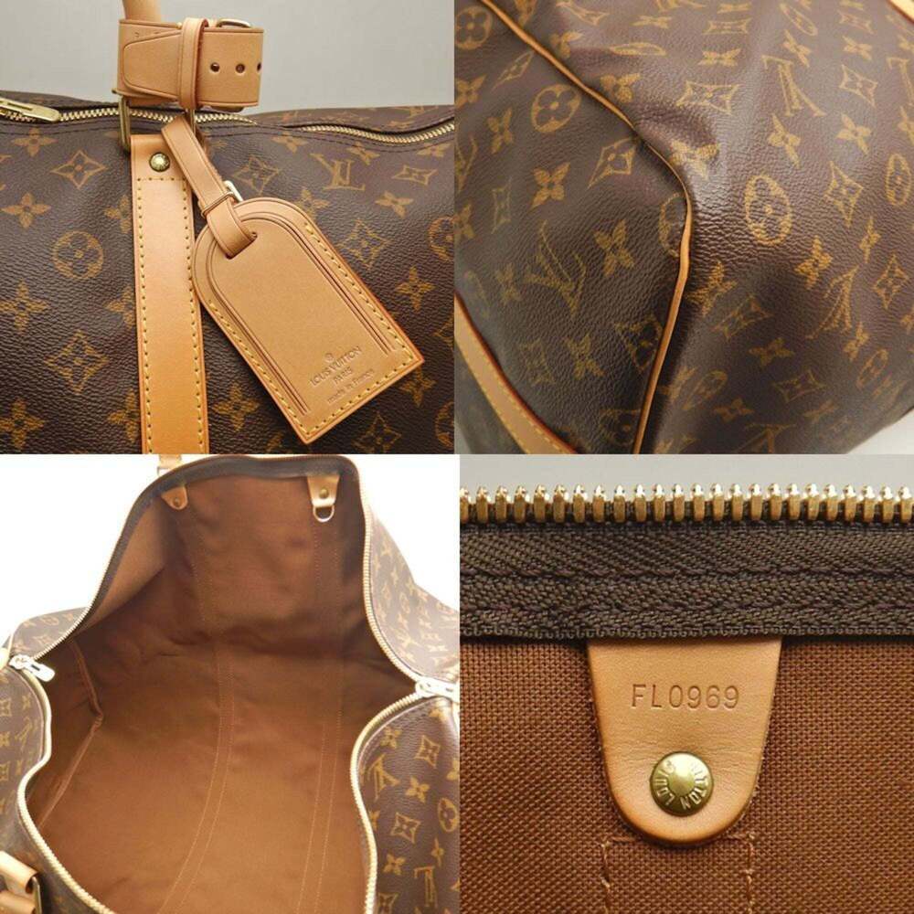 LOUIS VUITTON Authentic Brown Monogram Keepall 60 Boston Bag - Picture 10 of 10